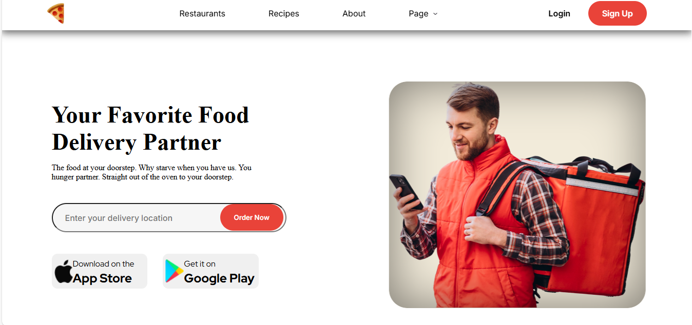 Food Delivery Website